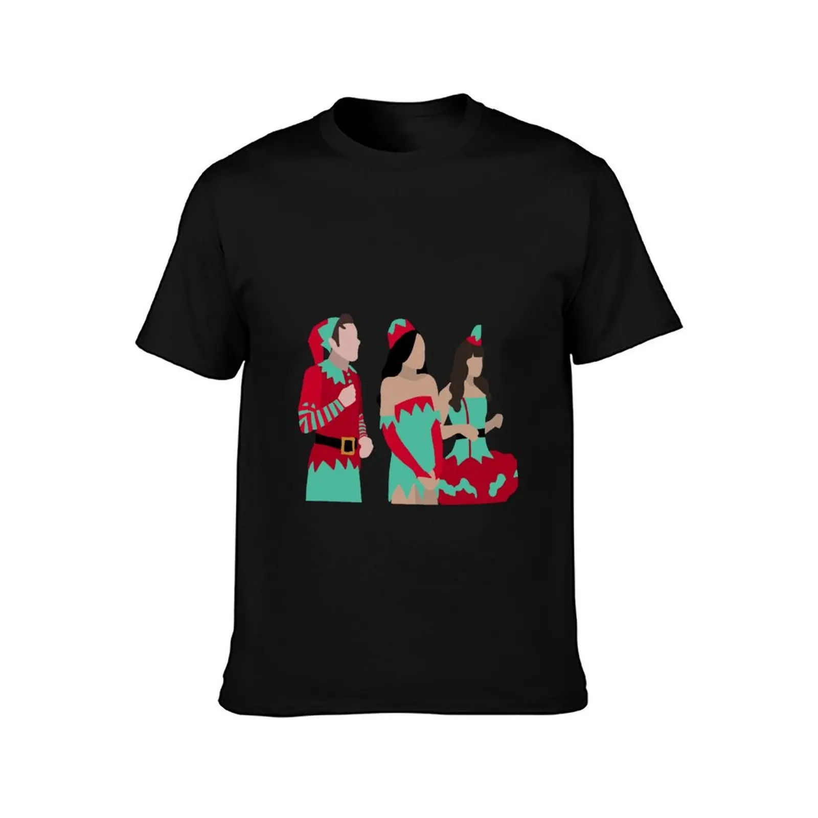 Glee Previously Unaired Christmas Elves Scene T-Shirt Soft Touch Basic Cotton T-Shirt