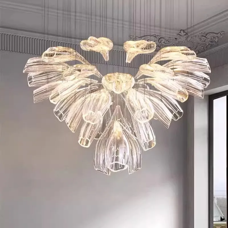 

Italian chandelier restaurant hotel model room light luxury living room lamp