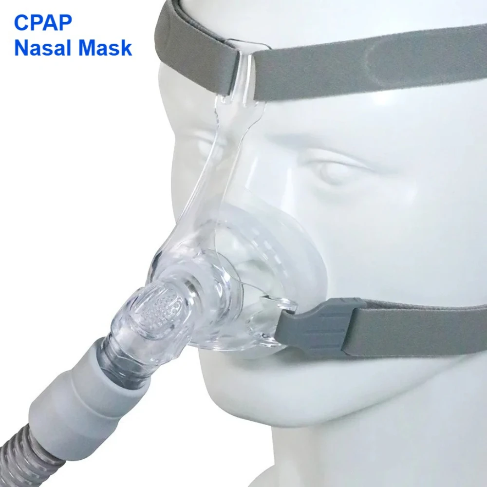 

Nasal CPAP Mask with Headgear for ResMed for Philips for BMC Auto CPAP Bipap Machine Sleep Apnea Anti Snoring CPAP Nasal Mask