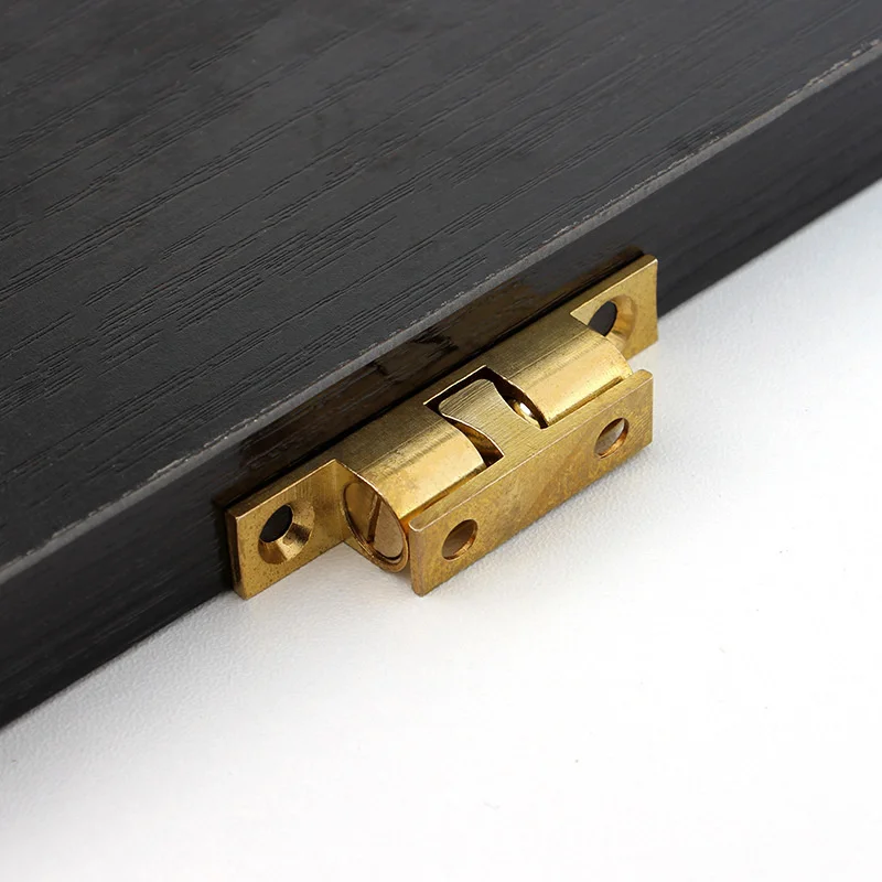 Copper touch bead thickened pure copper card door touch wardrobe cabinet door spring latch cabinet door furniture hardware