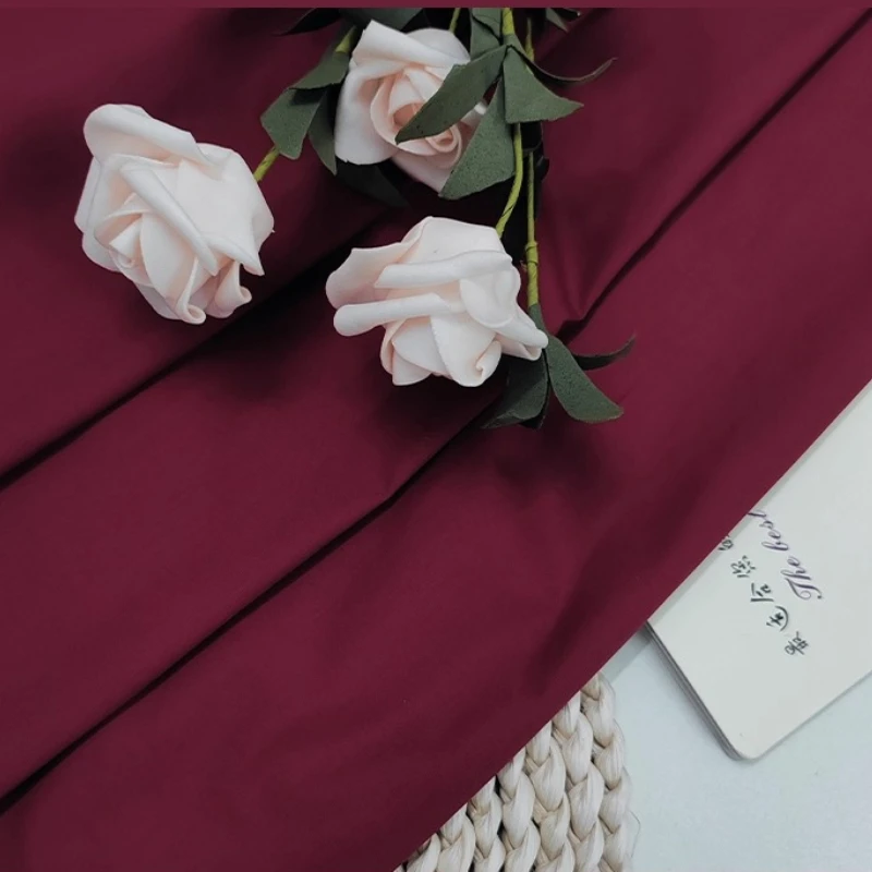 

100%Solid Color Shirt Fabric Wrinkle Free Skin Friendly Breathable DIY Doll Dress Craft Sewing Material Soft Textile Women Kids