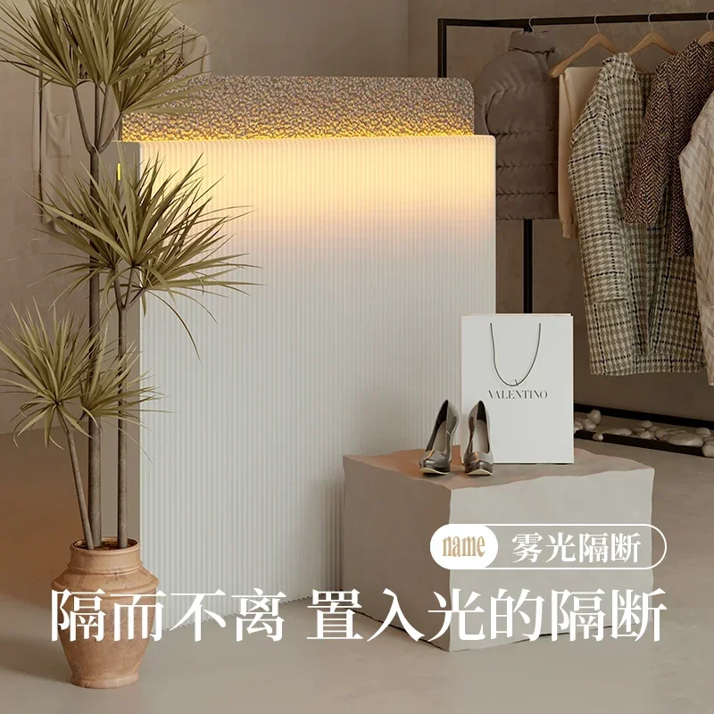 Entry entrance partition screen, living room glass table folding, mobile modern simple commercial restaurant fence