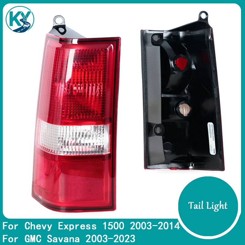For GMC Savana 2003-2023 For Chevy Express 1500 2003-2014 Reverse Warning Light Turn Signal Tail Light Cover Without Bulb