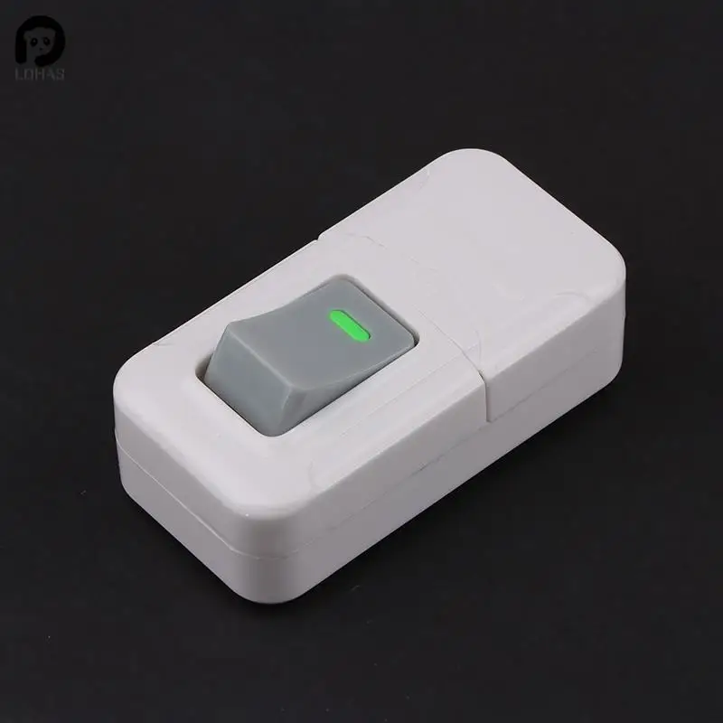 White ON OFF Push Button Switch Table Led Lights Online Midway Control Switch Cab Bedside Lamp Power Switch 6A 250V