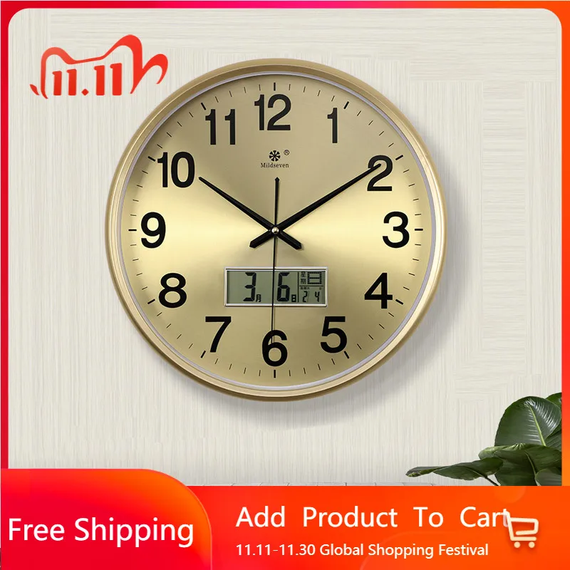 

Круглые бесшумные часы для гостиной, современный интерьер, простой эстетический креативный декор, настенные часы, дизайн, модная мебель Reloj Pared
