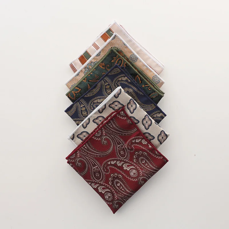 Vintage Formal Business Suit Pocket Square Elegant Men Pocket Hanky Perfect Accessory For Wedding Banquet And Business Occasions