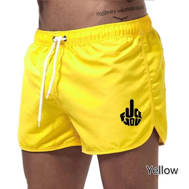 Gym shorts, men's running, breathable, soft tennis, workout clothes, shorts, leg length, lace up shorts
