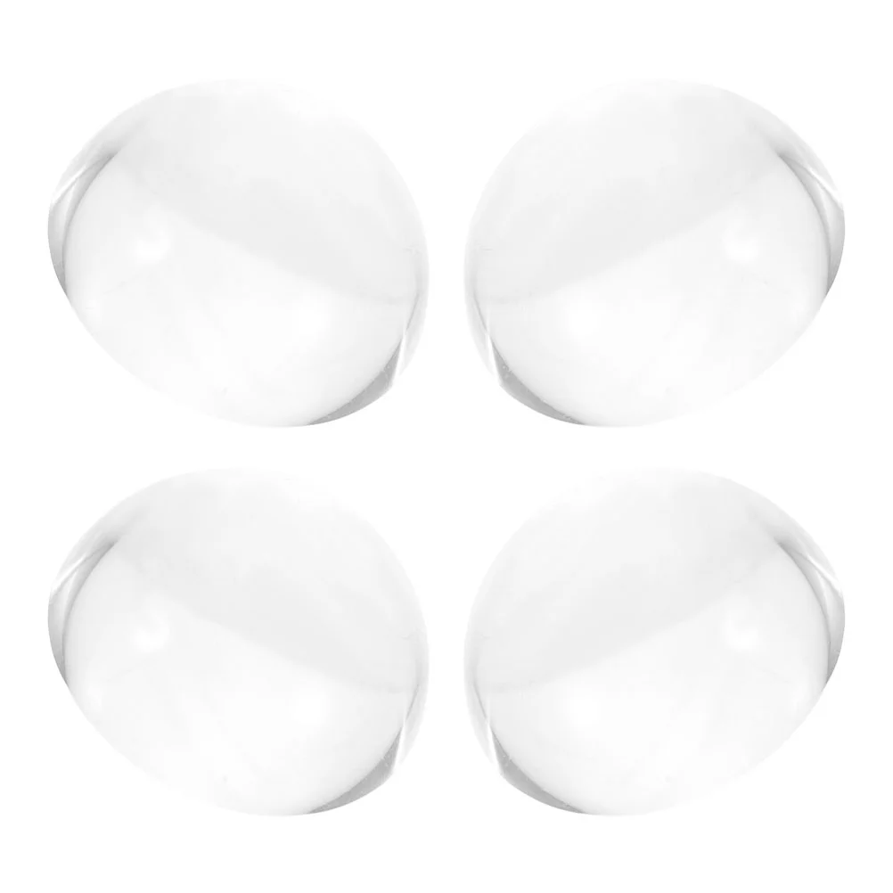 

4 Pcs Glass Hemisphere Paperweights Heavy Clear Crystal Dome Weights for Painting Calligraphy Sewing Quilting Pattern Office