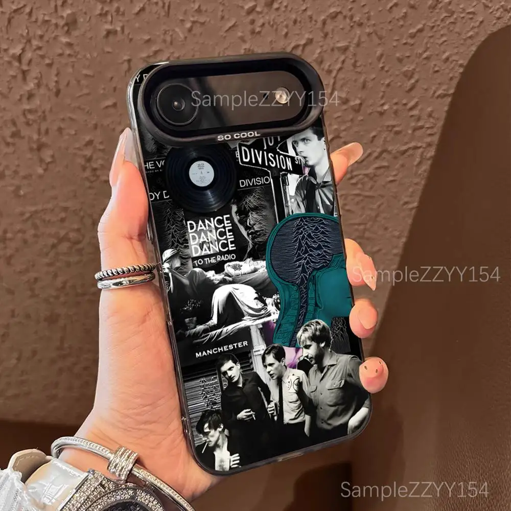 J-Joy Division Band Phone Case For iPhone 17,16,15,14,13,12,X,8,Pro,Max,Plus,E,SE4,Air,Mini Black IMD Matte