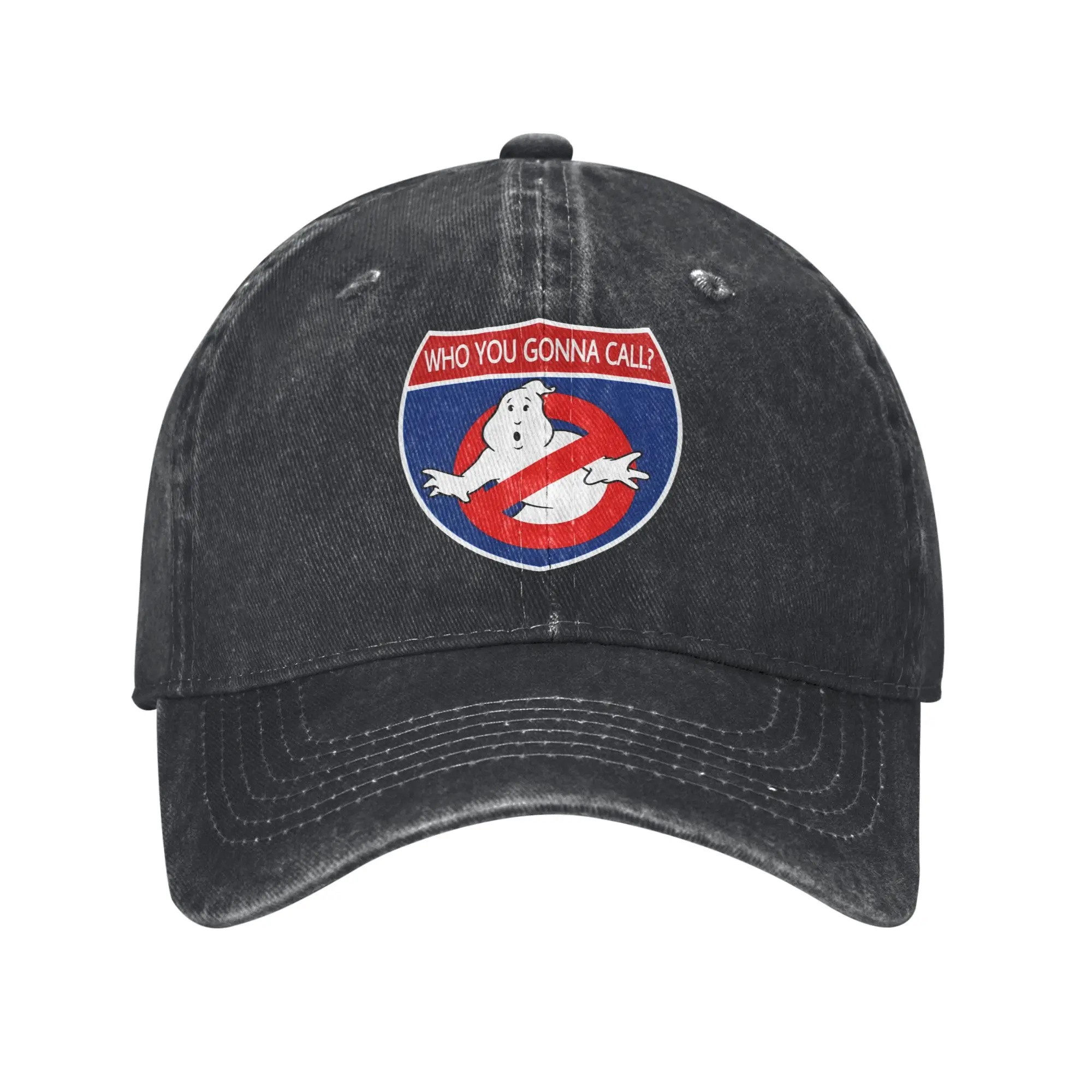 Who You Gonna Call Ghost Busters Baseball Cap Retro Washed  Headwear Unisex Style Outdoor All Seasons Travel Adjustable Hats Cap