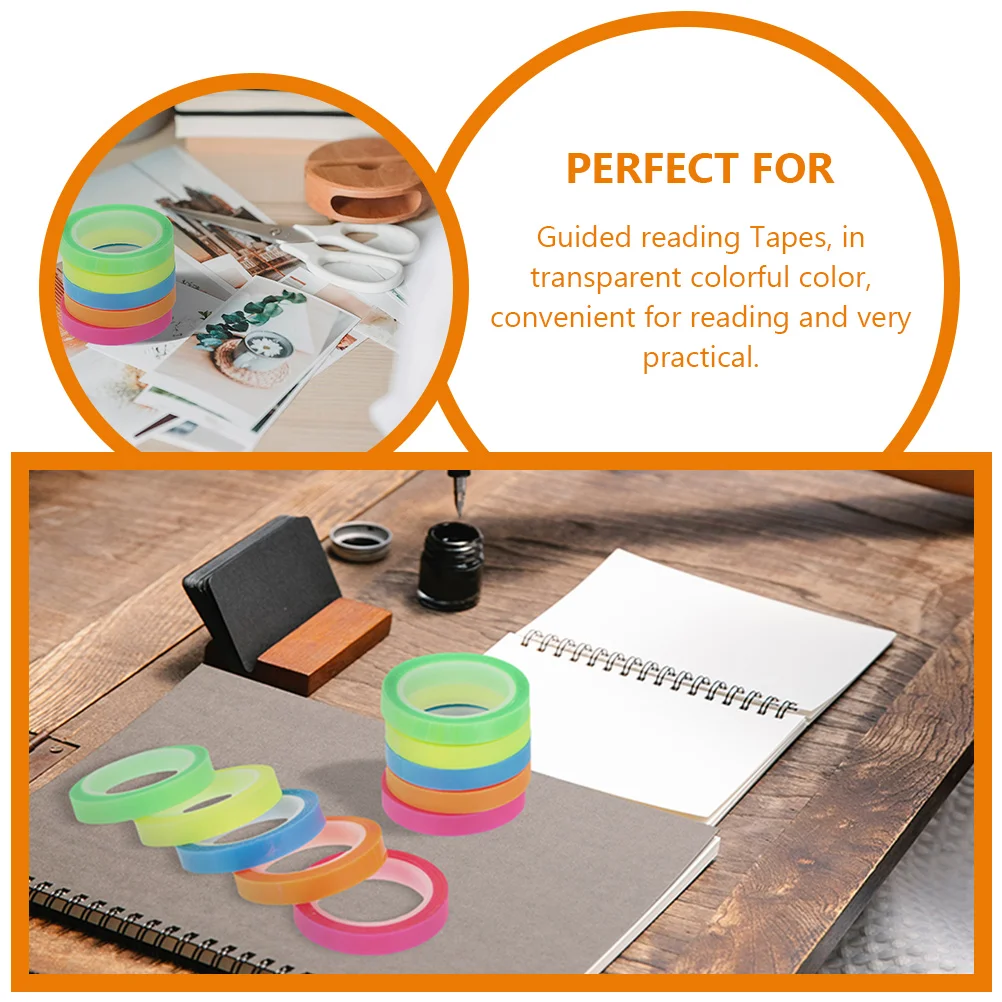 15 Rolls Waterproof Index Sticker Multi-color Tape Book Highlighter Tabs Strips Reading Page Marker The Pet