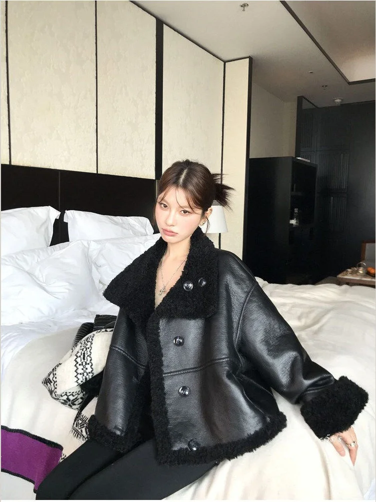 

Корейский Sle Faionable Универсальный Уникальный Теплый Хлопковый Джет Женская Зимняя Маленькая Верхняя Одежда Свободного Покроя Длинный Свек