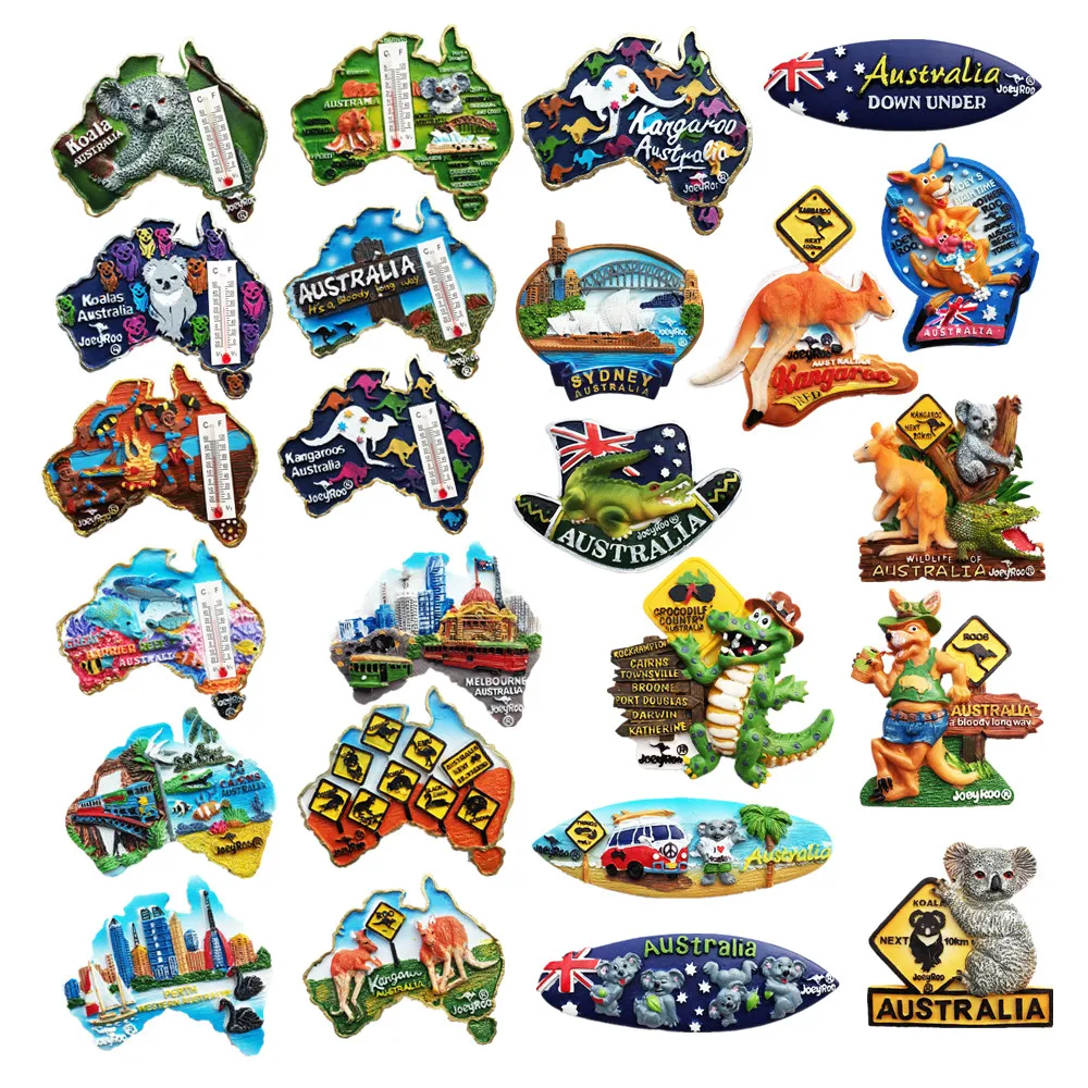 Oceania Australia 3D Fridge Magnets Tourism Souvenir Refrigerator Magnets Sticker Collection Handicraft Gift Decoration Articles