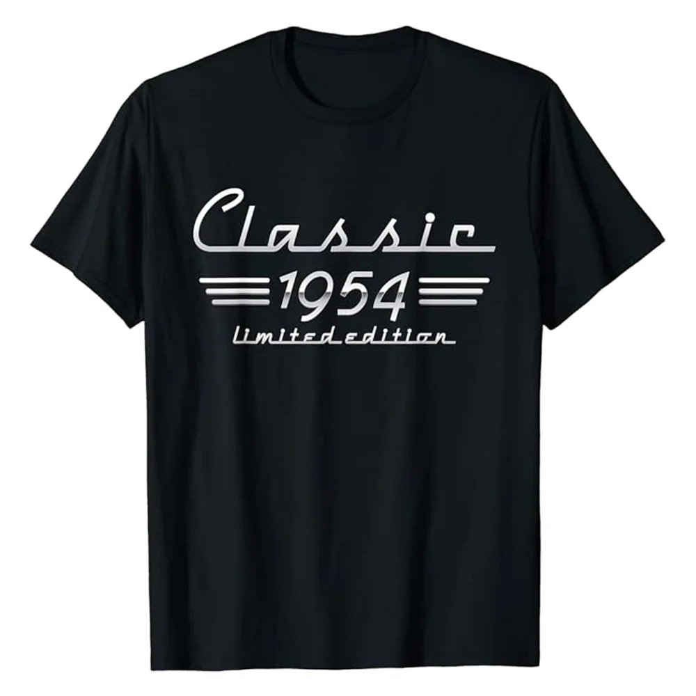 70th Birthday Shirt for Men Legends were Born in 1954 Vintage 70 Years Old T-Shirt 100% Cotton Short Sleeve Tops Tees 51306
