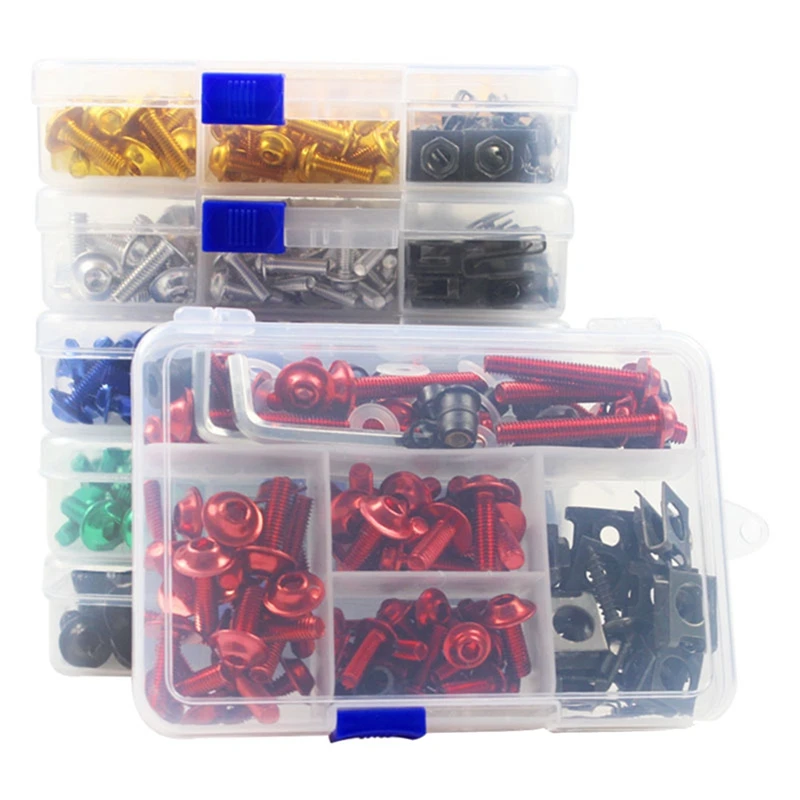 177Pcs Windscreen Cover Set Screws Fairing Set Screws Motorbike Accessories