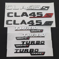 3D ABS Chrome Car Trunk Badge Emblem Sticker Fit For CLA45S C117 C118 CLA45 Turbo Non-OEM Auto Accessories