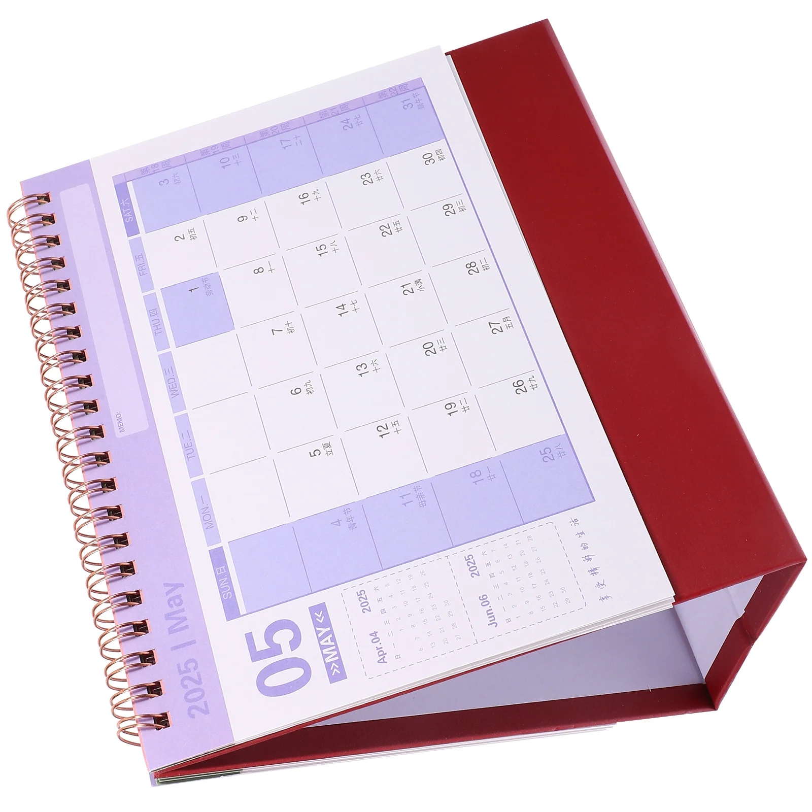 

2025 Mini Desk Calendar Table Top Lunar Small and Fresh Daily Schedule Paper Standing Office 2024 Desktop