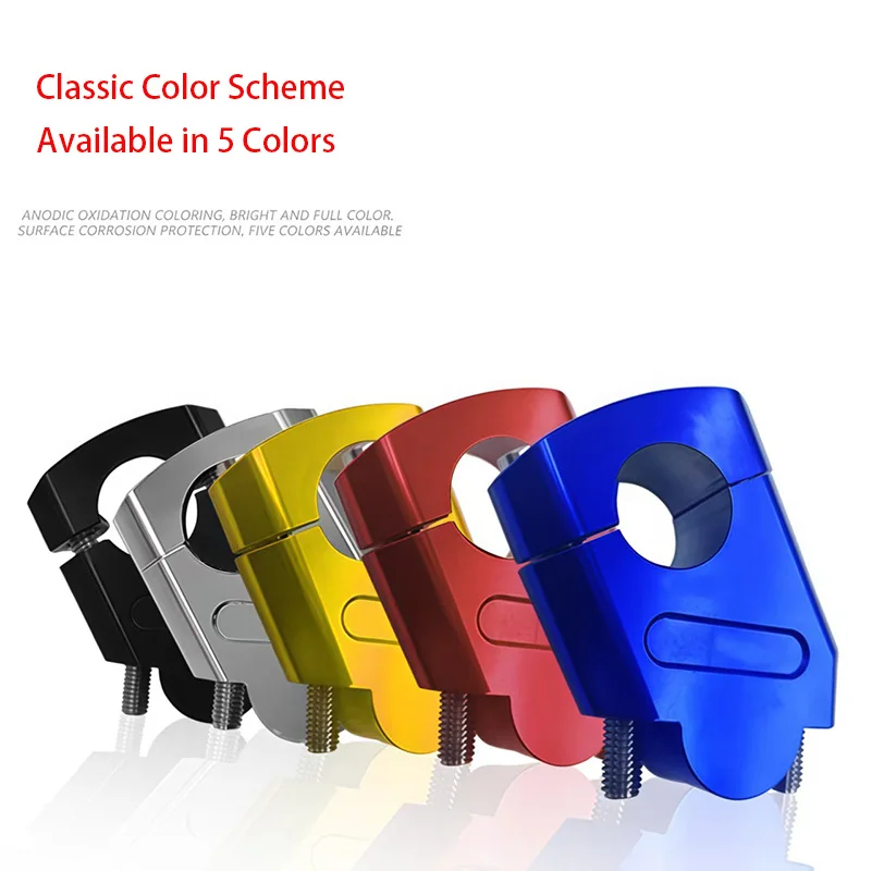 Motorcycle Universal Modified Handlebar Risers 22mm Variable Diameter Handlebar Offset & Height Extension Mounts