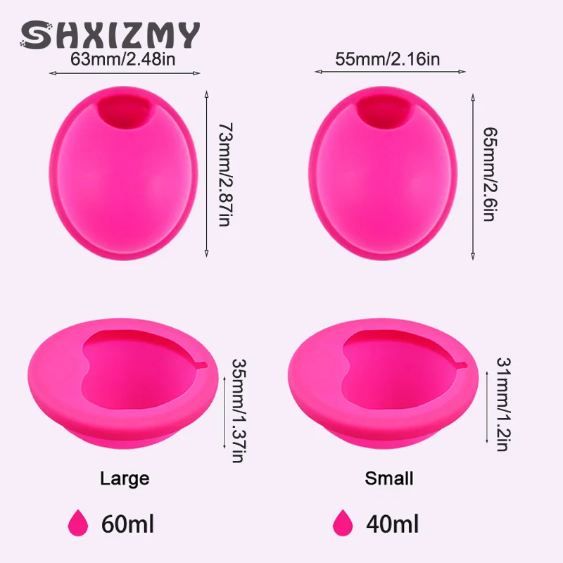 1pcs Silicone Flat Fit Design Extra Thin Reusable Silicone Menstrual Disc For Women Menstrual With Pull Tab Sterilizing