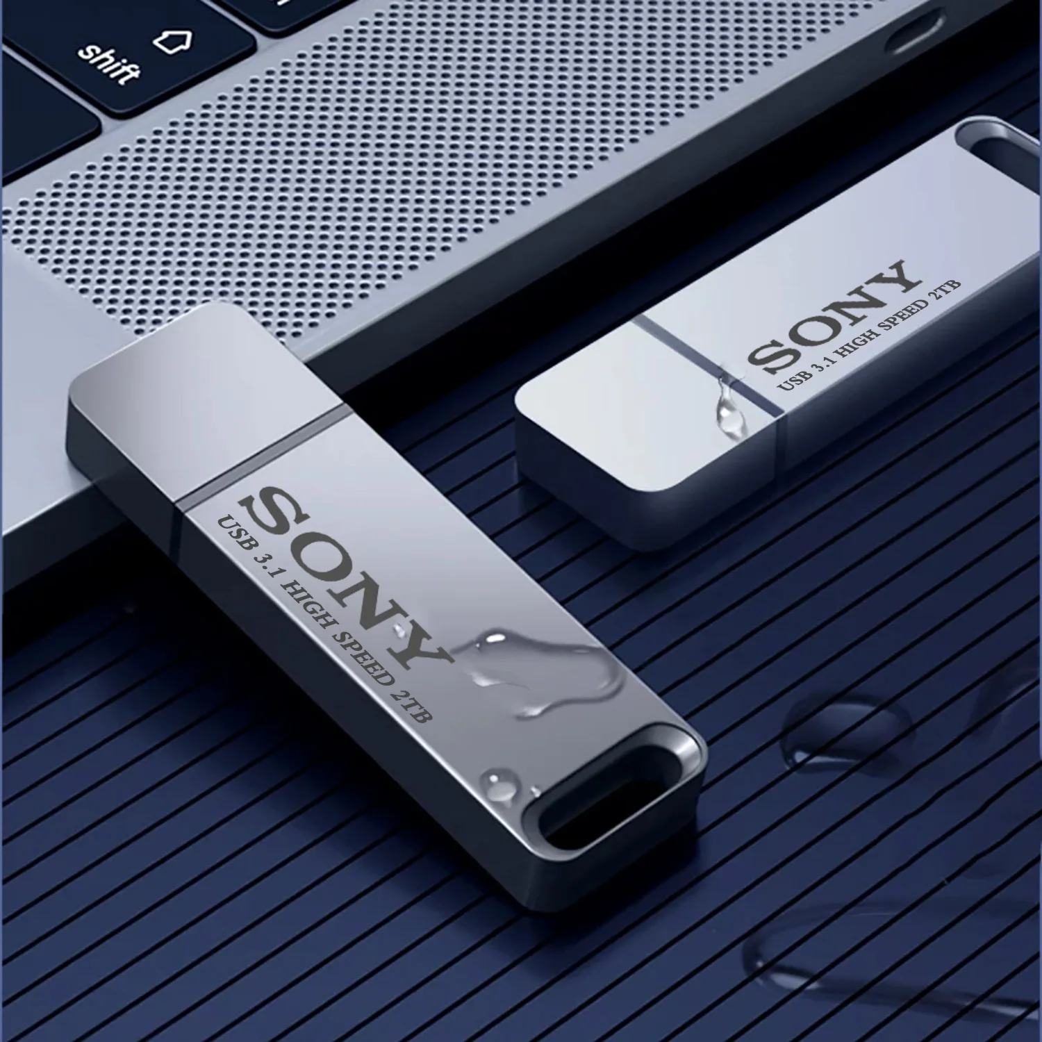 SONY-Clé USB haute vitesse pour téléphone Xiaomi, clé USB en métal, mémoire portable, 2 To, 1 To, 512 Go, 256 Go