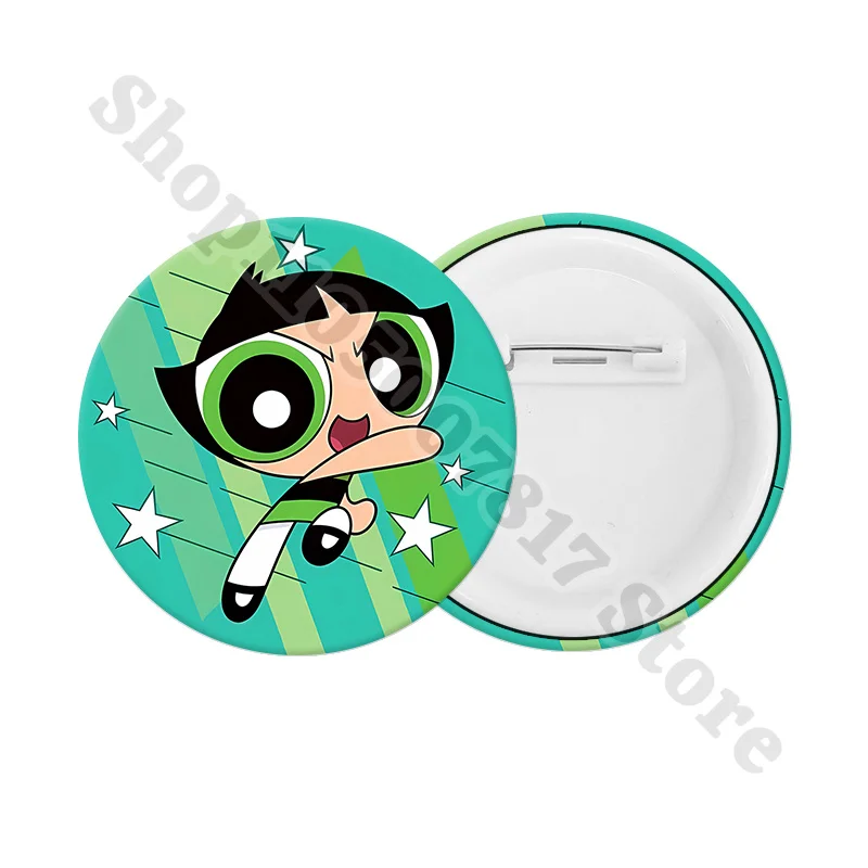 Broches Kawaii de las Chicas Superpoderosas, Lindos Accesorios Decorativos para Mochilas y Bolsos, Pin Creativo de Anime, Regalo de Cumpleaños 2026