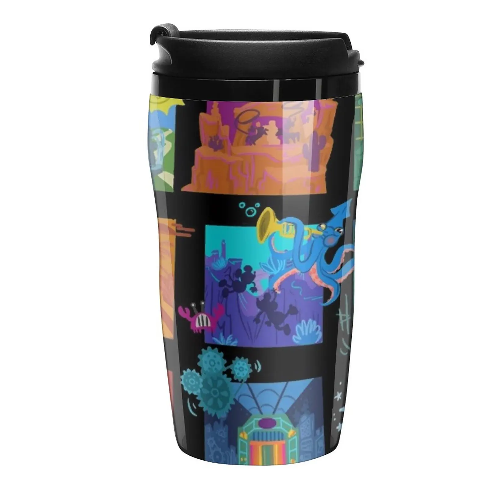 

New Runaway Railway Travel Coffee Mug Thermos Coffee Creative Cups