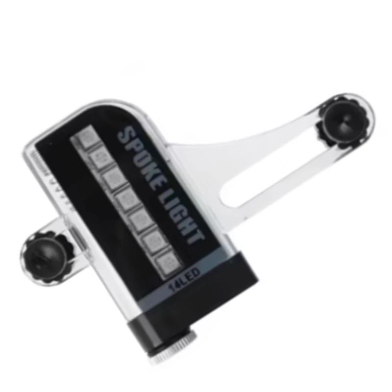 N15R-14 RGB LED Bike Wheel Spoke Light Bicycle Warning Lights Waterproof LED Neon Bike Tyre Light Bicycle Rim Decor