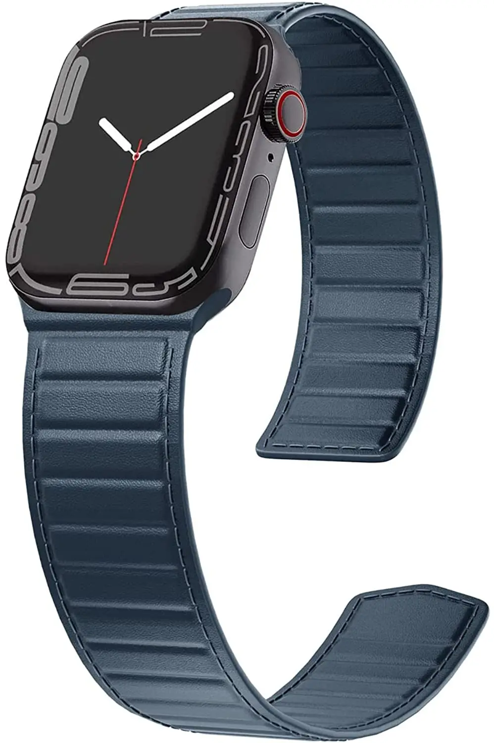 Leather magnetic loop strap for Apple watch Ultra 8 7 6 5 4 SE bracelet wristband for iwatch band 49mm 45mm 44mm 42mm 41mm 40mm