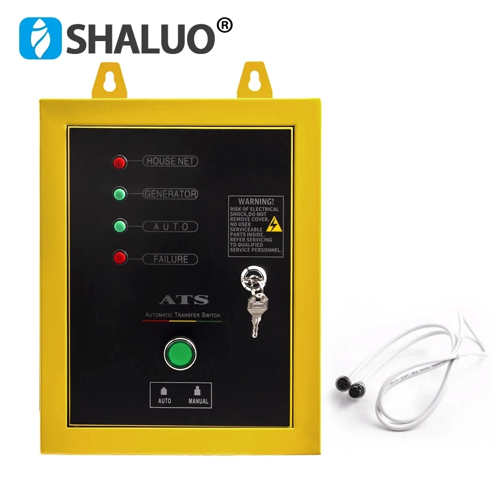 5/8 Hole 220V 240V 10KW Generator ATS Control Box Single Phase Auto Start Stop Controller Module Gasoline Diesel Generator Parts