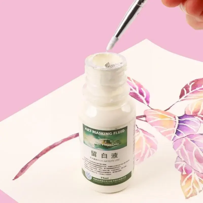 1pc Watercolor Medium White Liquid Oil Painting Quick-drying Color Polishing Linseed Oil Glazing Oil Watercolor Liquid Painting