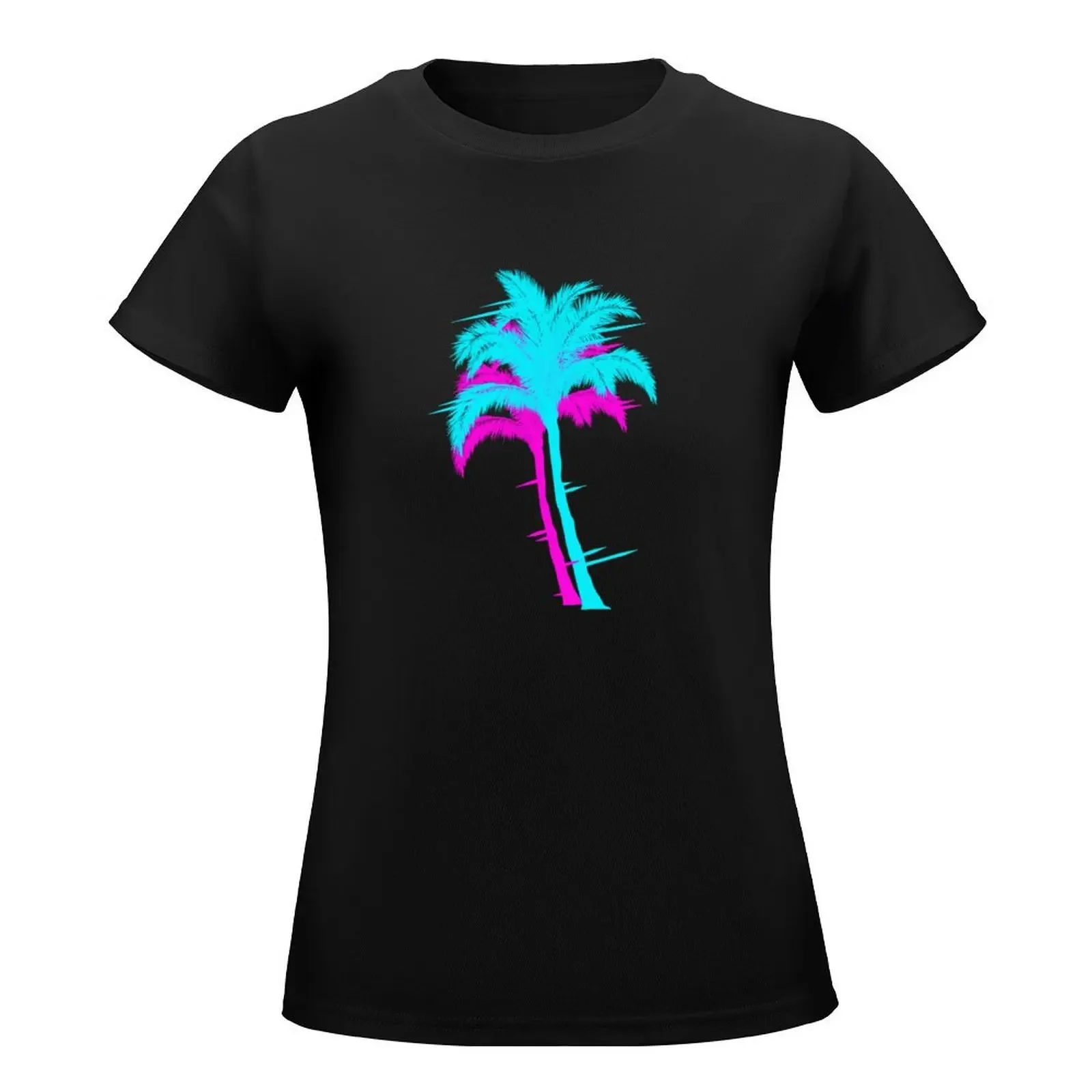 Palm trees T-Shirt Aesthetic clothing anime clothes cute tops animal print shirt for girls tops Women