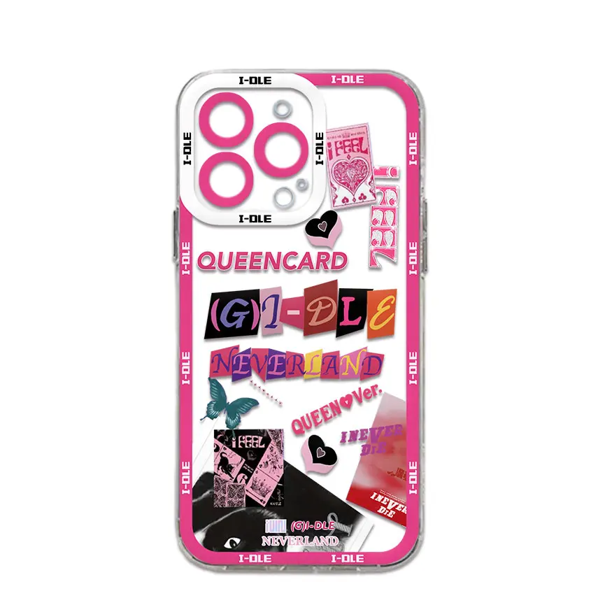 K-pop (G)I-DLE i Feel Phone Case For Xiaomi Redmi Note 13 12C 11 10C 13C 10s 9 9s 9A 9T 9C 8 7 Pro Max 4G 5G Transparent Cover