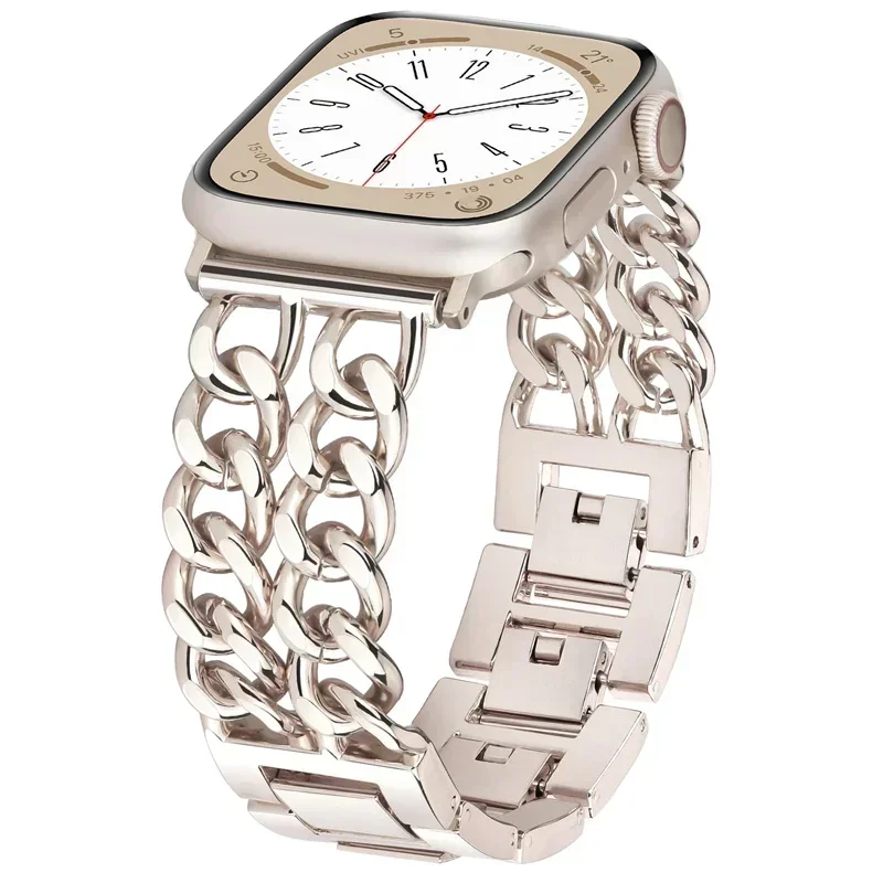 Metal Stainless steel for Apple Watch Band Ultra 2 49mm 46mm 42mm 40-44mm 41mm 45mm Bracelet IWatch Series 10 9 8 7 SE 6 5 Strap