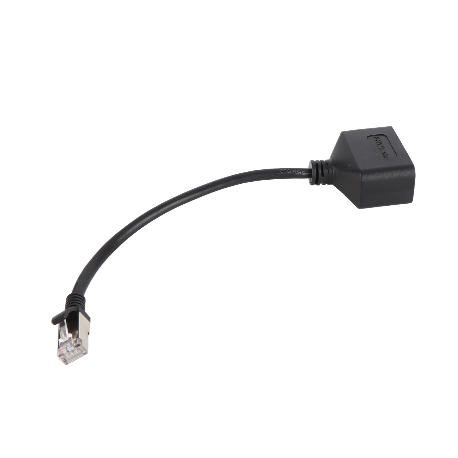 RJ45 Ethernet Splitter Cable Gold Plated  1 To 2 Port Longer Service Life RJ45 Y Splitter Adapter for Home for Office