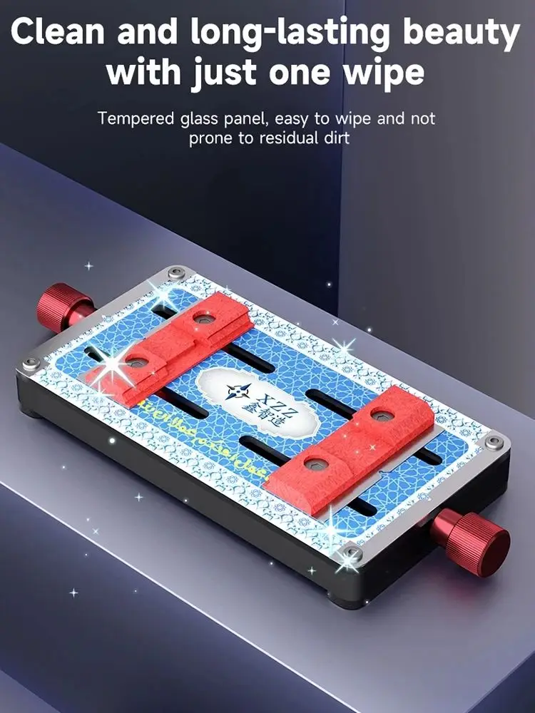 

XZZ GL-02 Квадратное термостойкое закаленное стекло, приспособление IC, материнская плата, чип процессора, обезжиривание, рамка для обслуживания