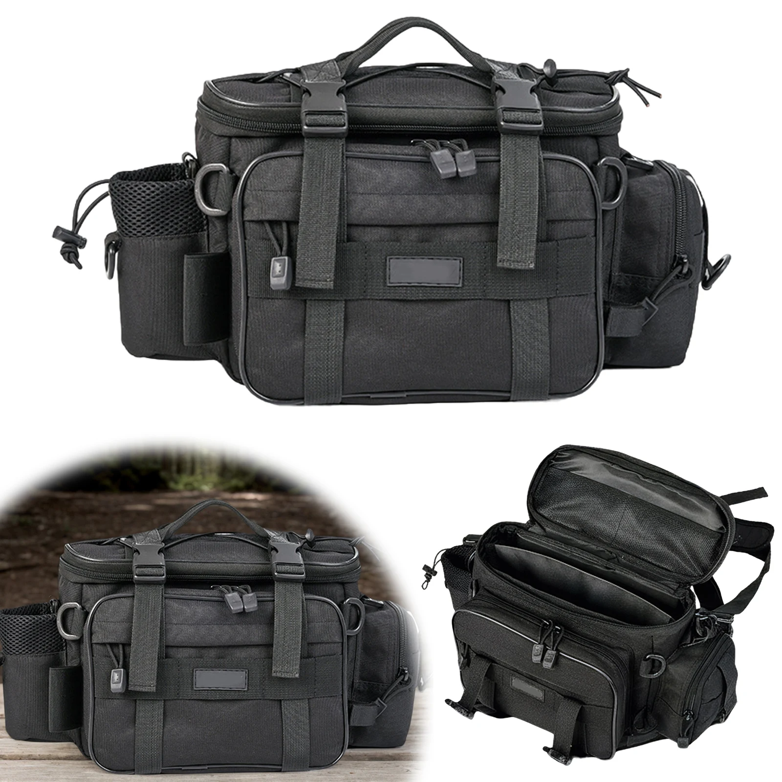 

Thickened Tackle Bags Wear Resist Outdoor Fishing Reel Bait Box Hunting Storage Tackle Bags Camping Picnic Cycling Backpack