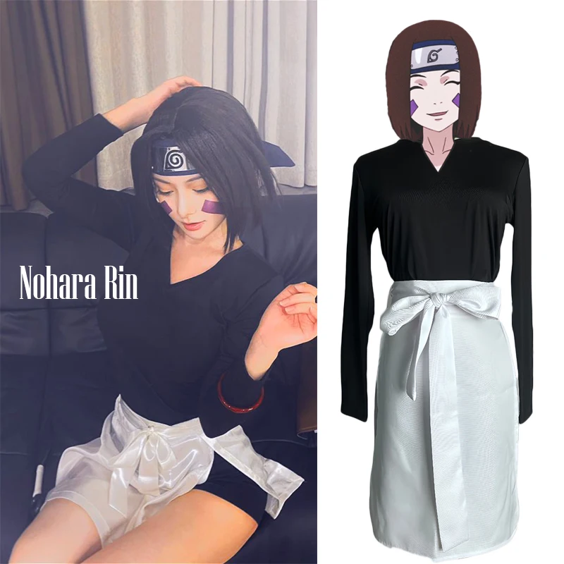 

Japanese Ninja Anime Nohara Rin Cosplay Halloween Costumes For Women ACGN Party Festival Performance Clothing Photoshooting
