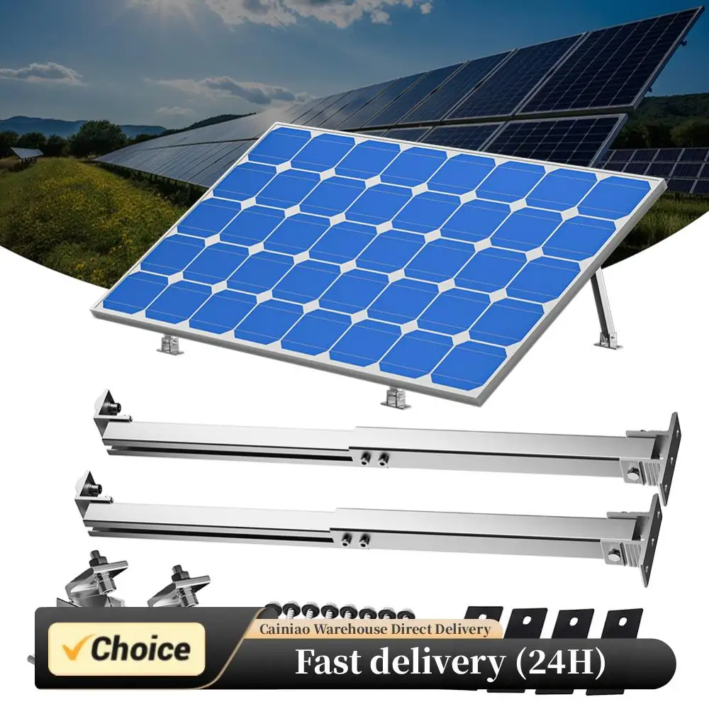 

Фотоэлектрический кронштейн Регулируемая опора для крепления солнечной панели Монтажный кронштейн для солнечной панели из алюминиевого сплава 15-30 градусов