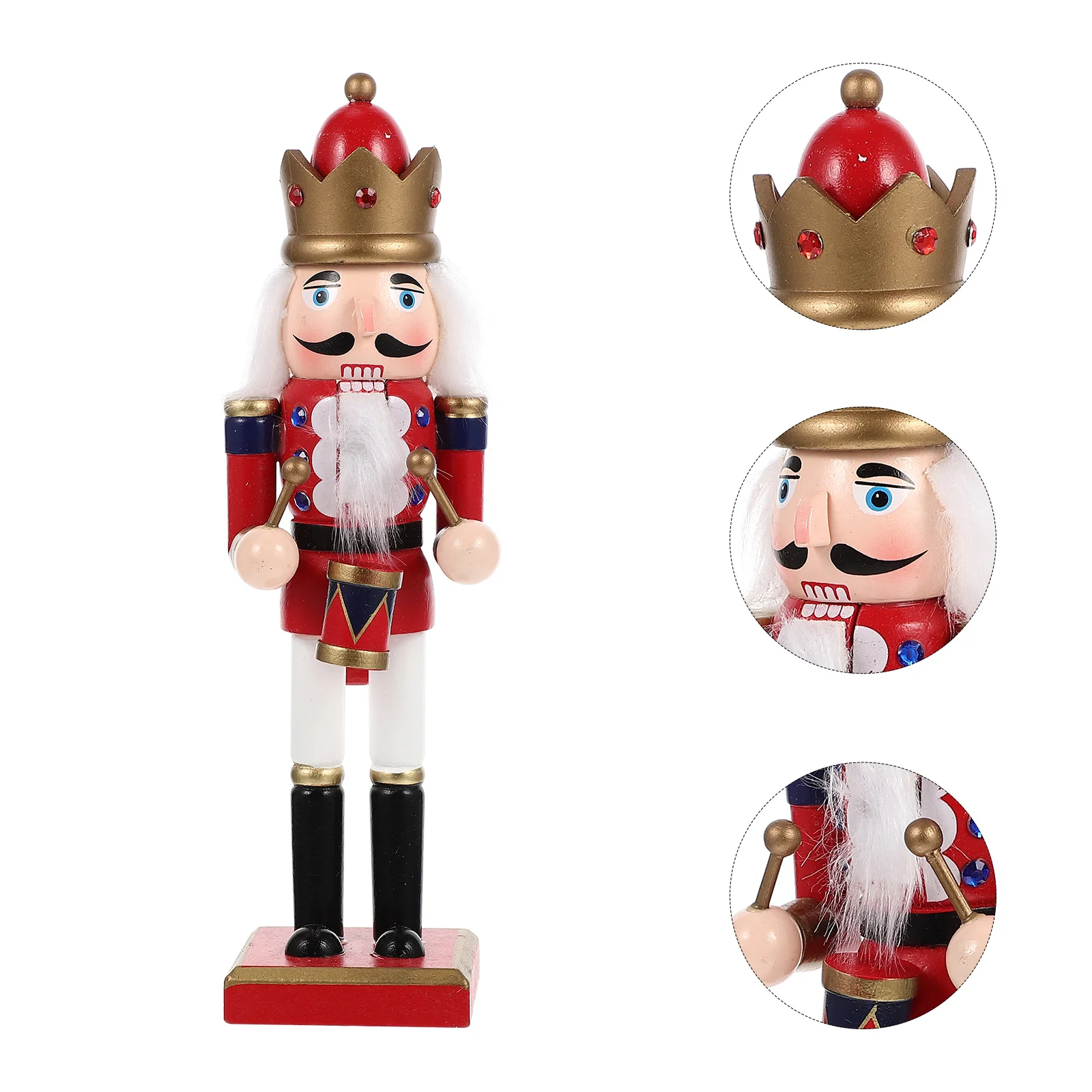 

1pc Nutcracker Soldier Decor Christmas Desktop Ornament Home Garden Party Christmas Nutcracker Figure Gift Xmas Figure Craft