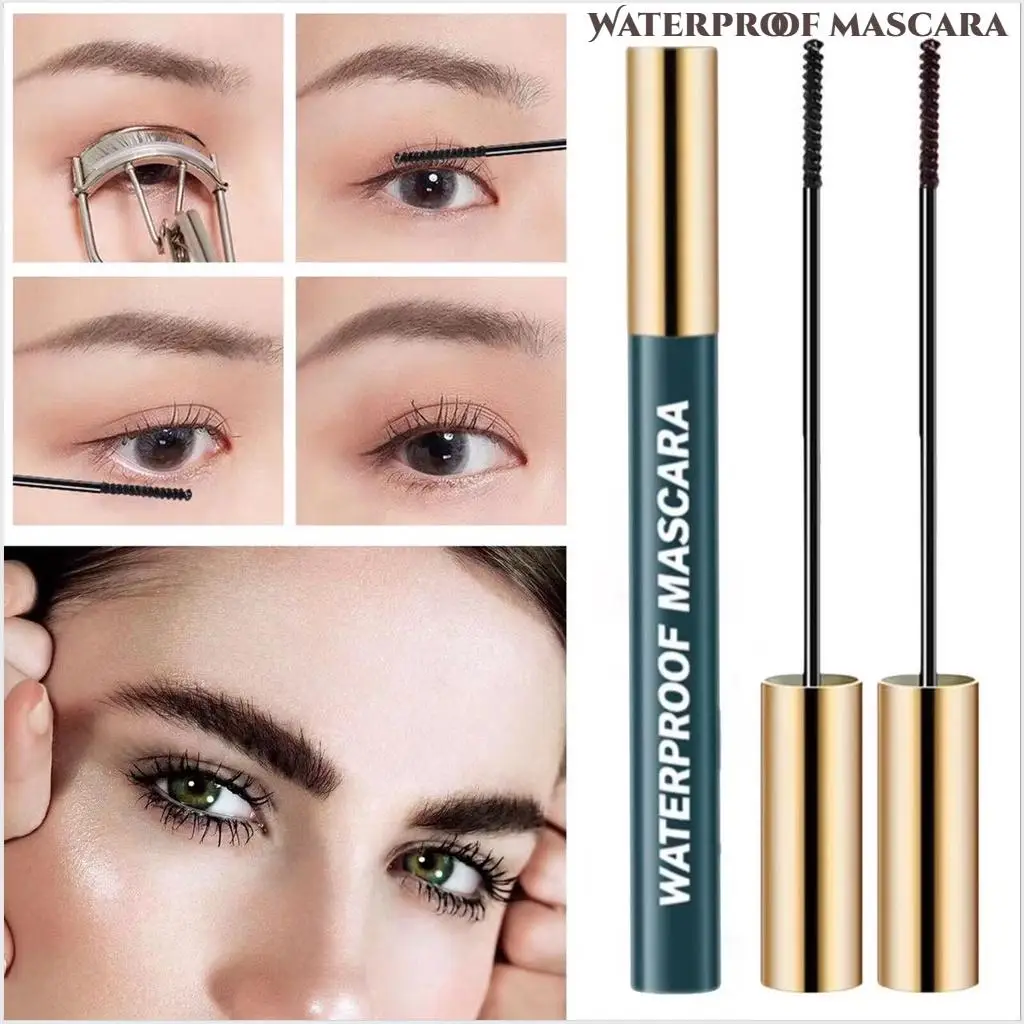 Smudge-proof mascara for a long-lasting, waterproof finish and a natural look