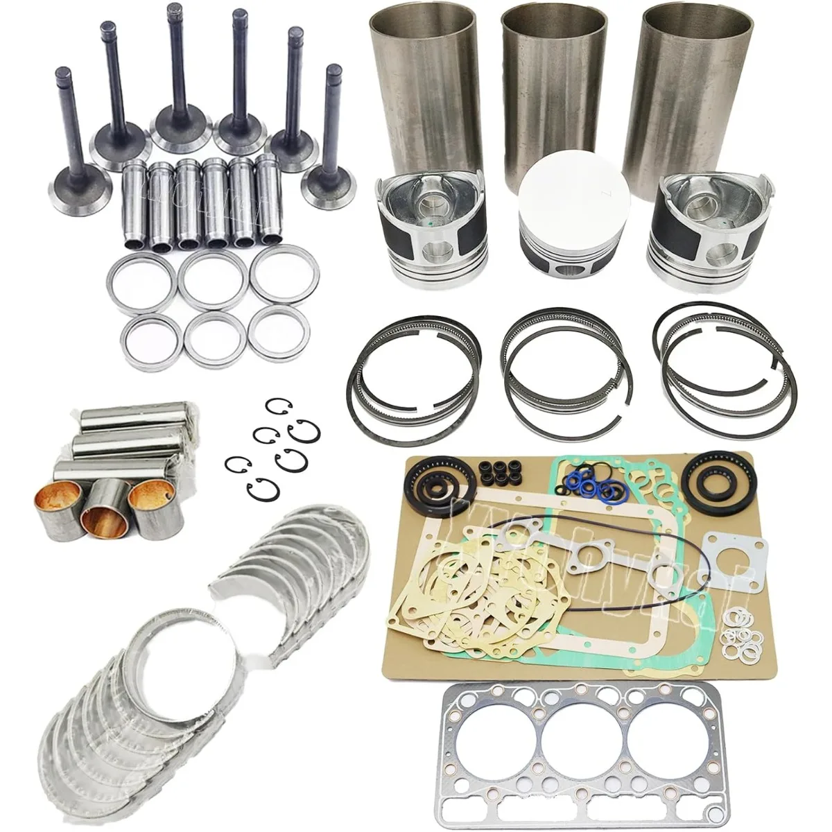 Kit de Reparación de Motor D950 Compatible con Tractores Kubota B6100 B7200 B8200 B1750 B20