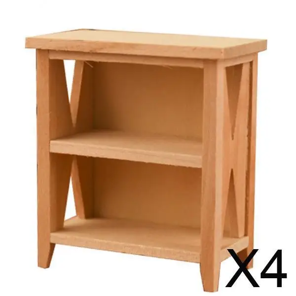 

Wooden Dollhouse Display Rack 1 12 Scale Miniature Shelving Cabinet Furniture Ornament for Home Decoration