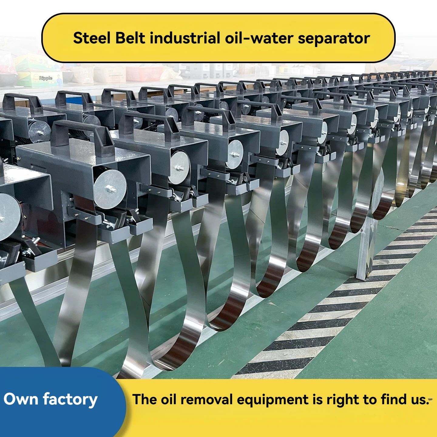 Industrial Oil Water Separator Steel Belt Oil Skimmer Oil Scraper Floating Oil Remover Slick Oil Recovery Scraper