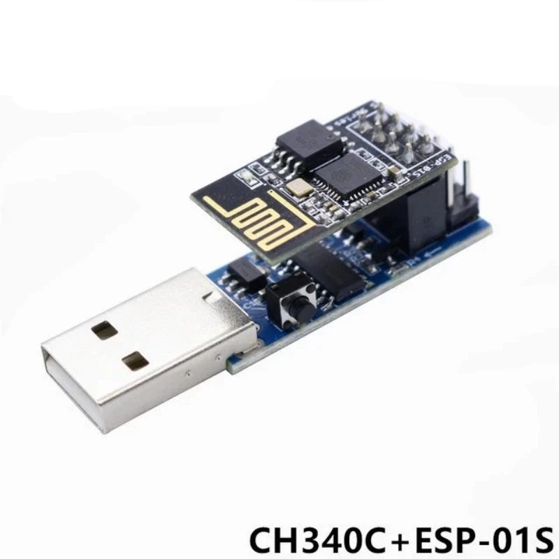 diymore CH340C ESP PROG V1.0 WIFI Downloader ESP8266 ESP-01 ESP-01S WIFI Wireless Programmer Adapter Module for  IoT