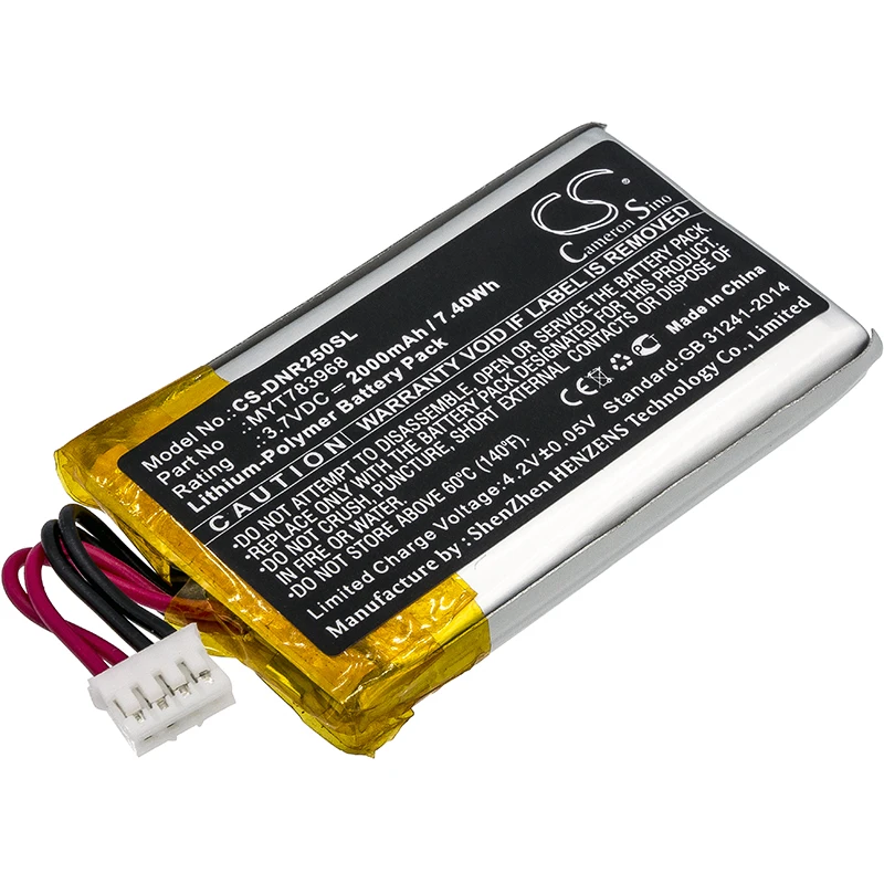 Replacement Battery for DeLorme  AG-008727-201, INCRH20, INRCH25,InReach Explorer,inReach SE,Q639603N,T7V1315 MYT783968 3.7V/mA