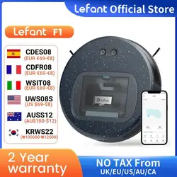 Lefant Robot Vacuum F1, 5000Pa Powerful Suction,600 ML Visible Canister,250min Autonomy, Ideal for Pet Hair,Hard Floors Carpets