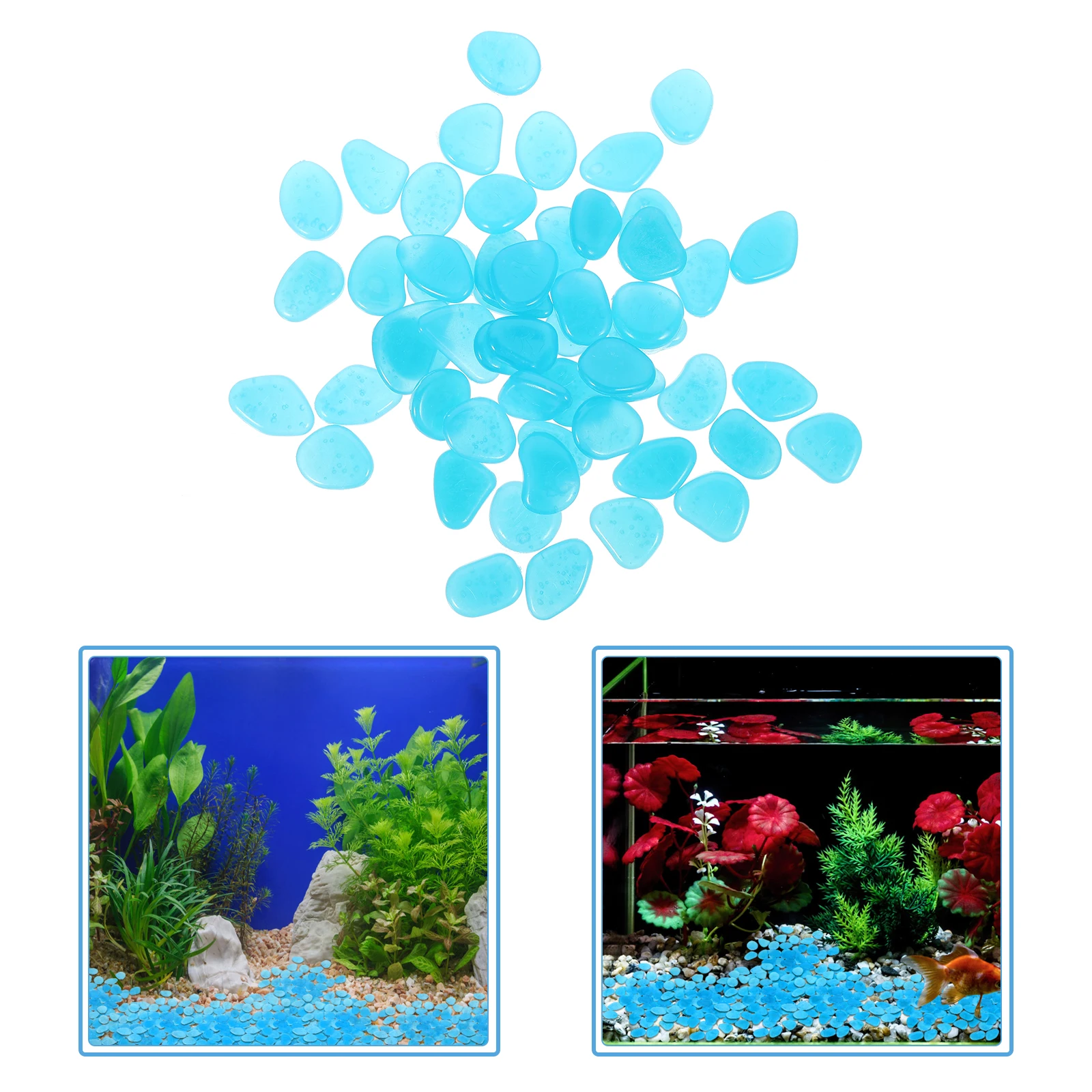 

100 Pcs in for Fish Tank Aquarium Decor Resin Landscaping Resin Landscaping Rocks Rocks Pet Supplies