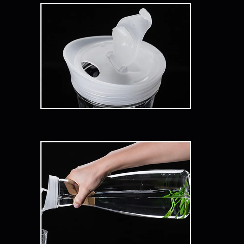 1600Ml Transparent Plastic Water Pitcher Juice Pot for Cold Hot Beverages Family Parties Picnics Swimming Pool Food Safe PP