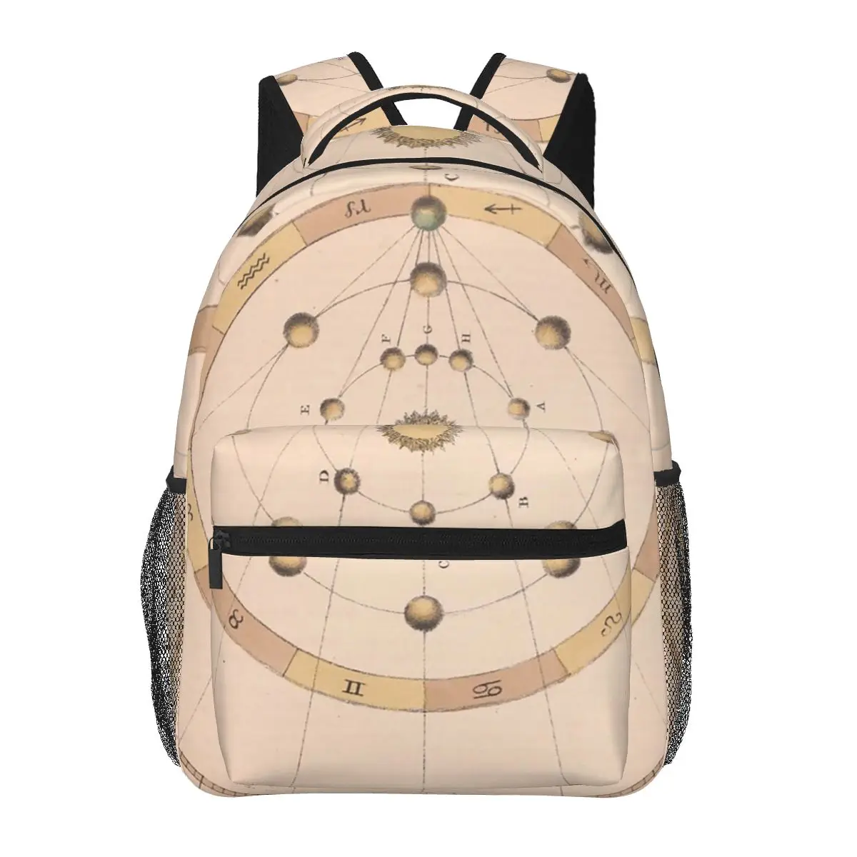 Mochilas de astrología antigua para niños y niñas, mochilas escolares de dibujos animados, bolso de hombro de gran capacidad