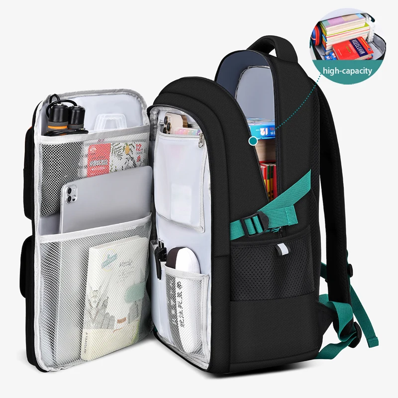 Multifunctional Waterproof Backpack Men Large Capacity 15.6 Inch Laptop Backpacks Travel Bags Student Back To School Bag Men New